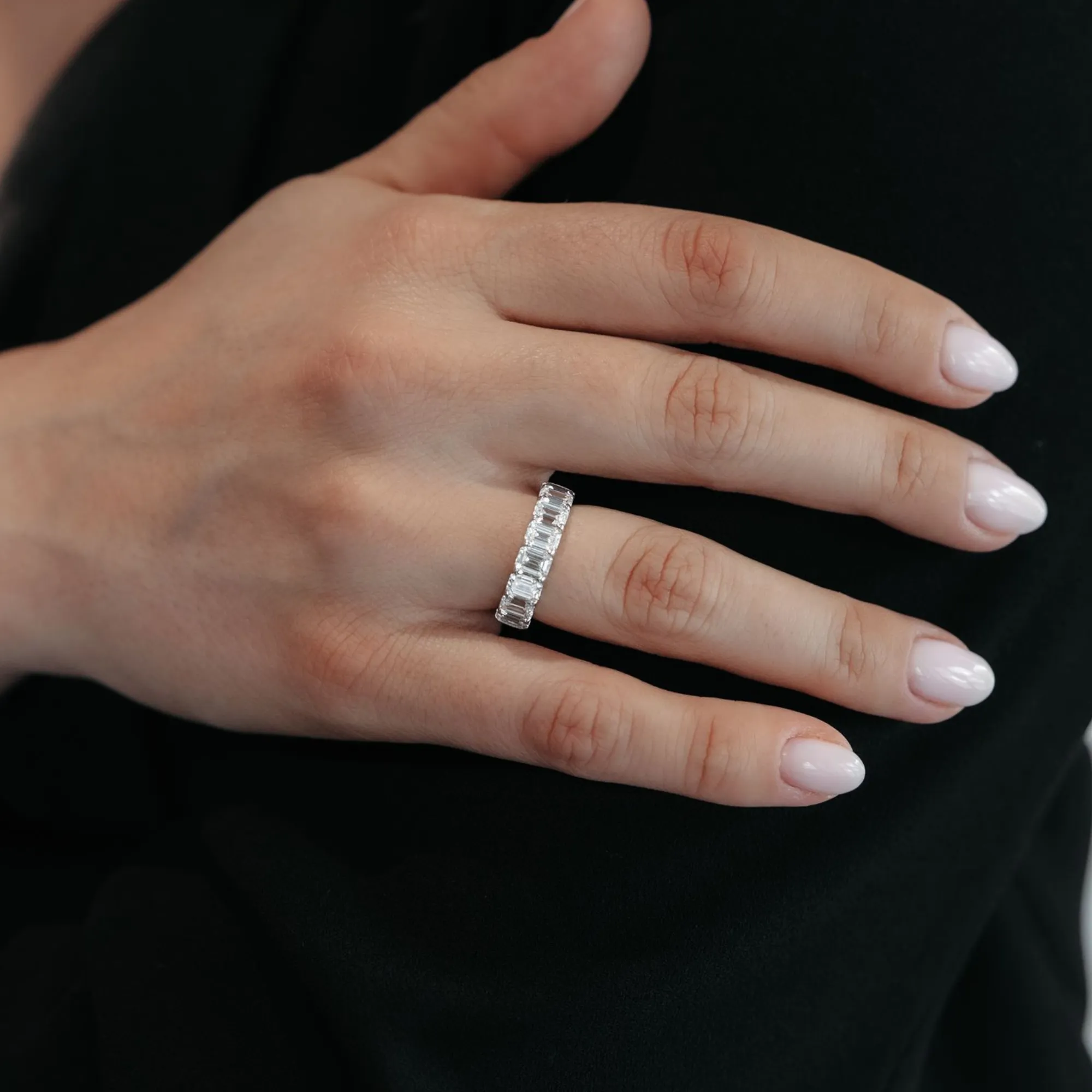1/2 Way 2.60CT Emerald Cut Diamond Ring