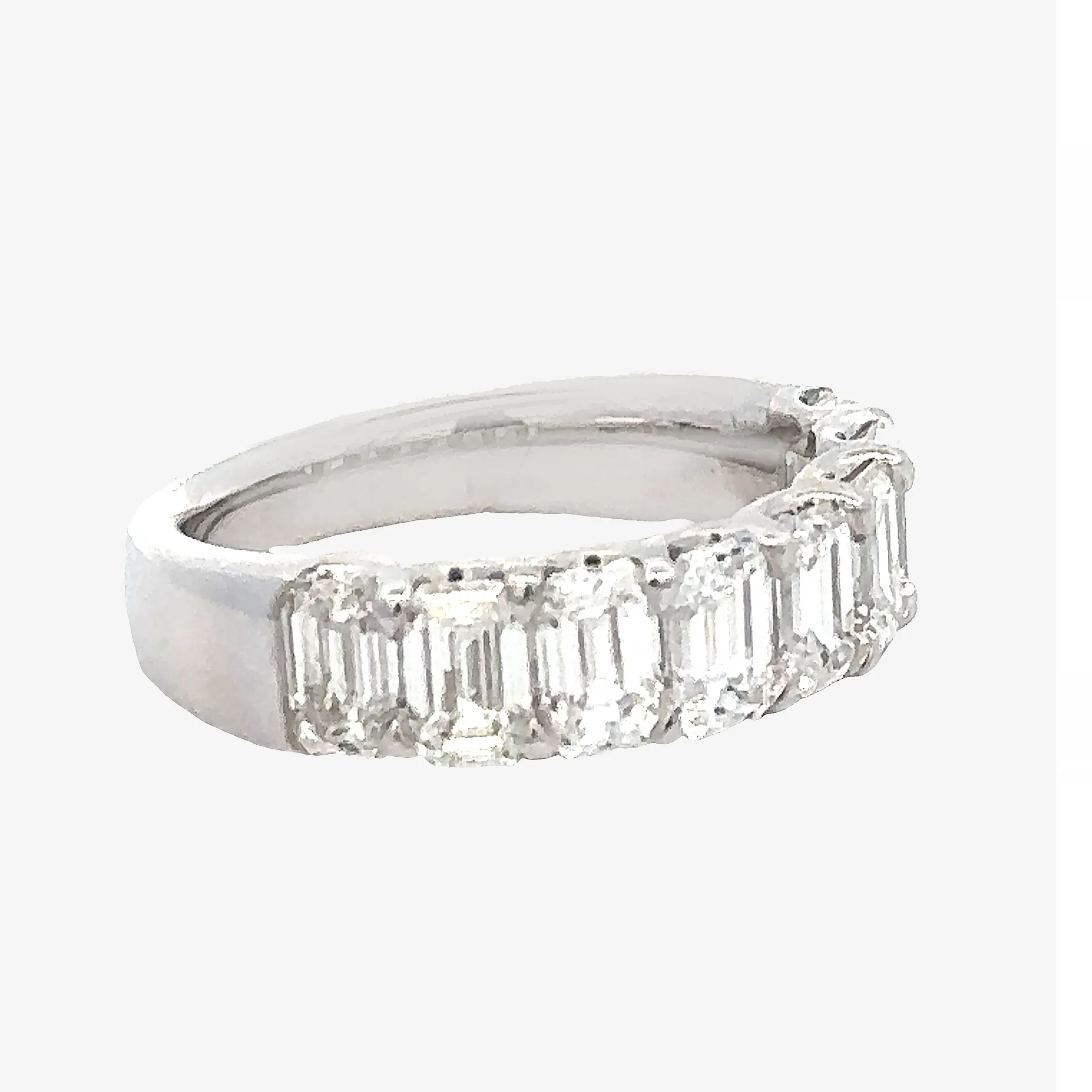 1/2 Way 2.60CT Emerald Cut Diamond Ring