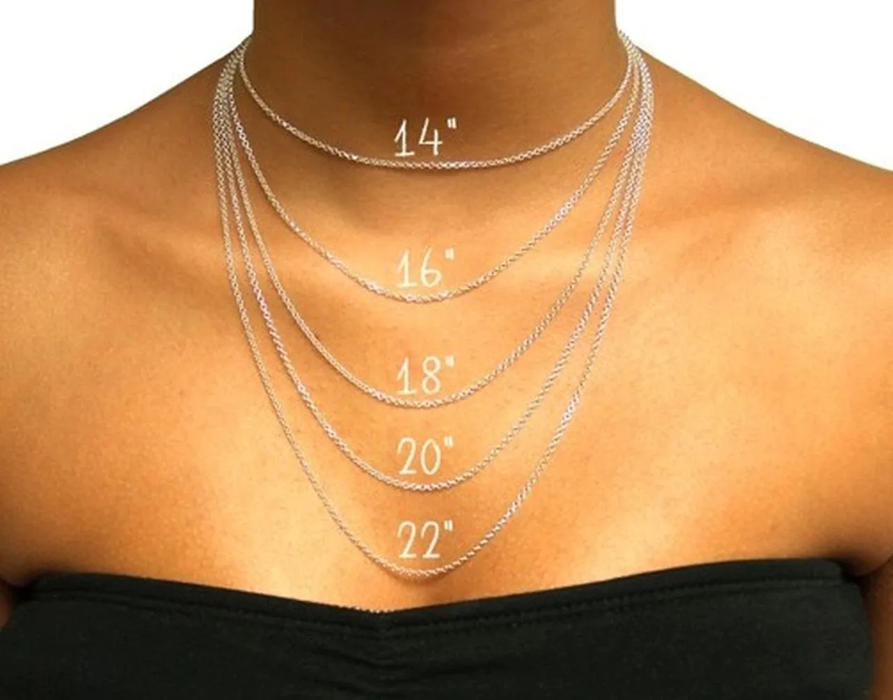 14K Gold or White Gold Personalised Name Carrie Necklace