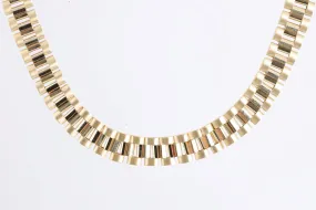 16" 18k Yellow Gold Watch Link Chain (52.17g.)