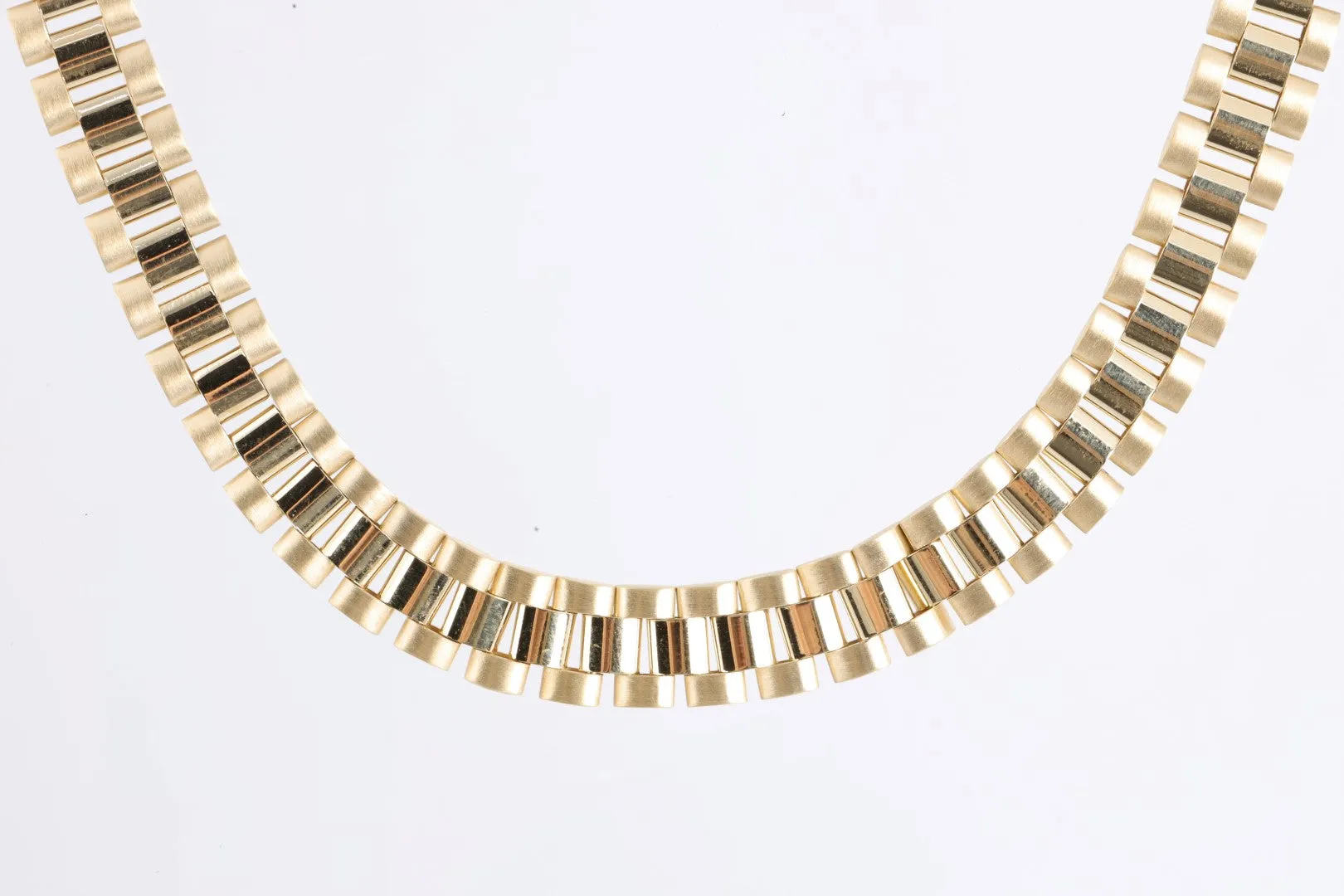 16" 18k Yellow Gold Watch Link Chain (52.17g.)