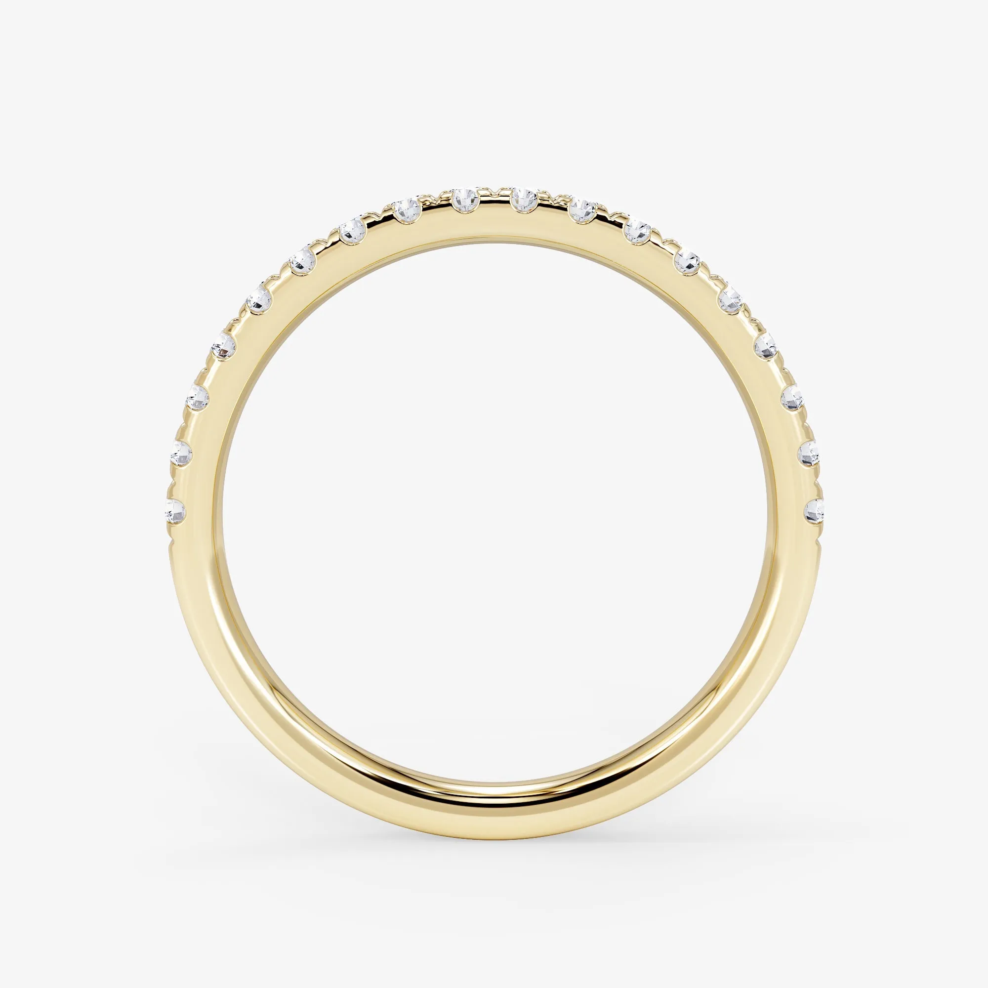 18K Gold 0.30 Carat Half Eternity Diamond Wedding Ring