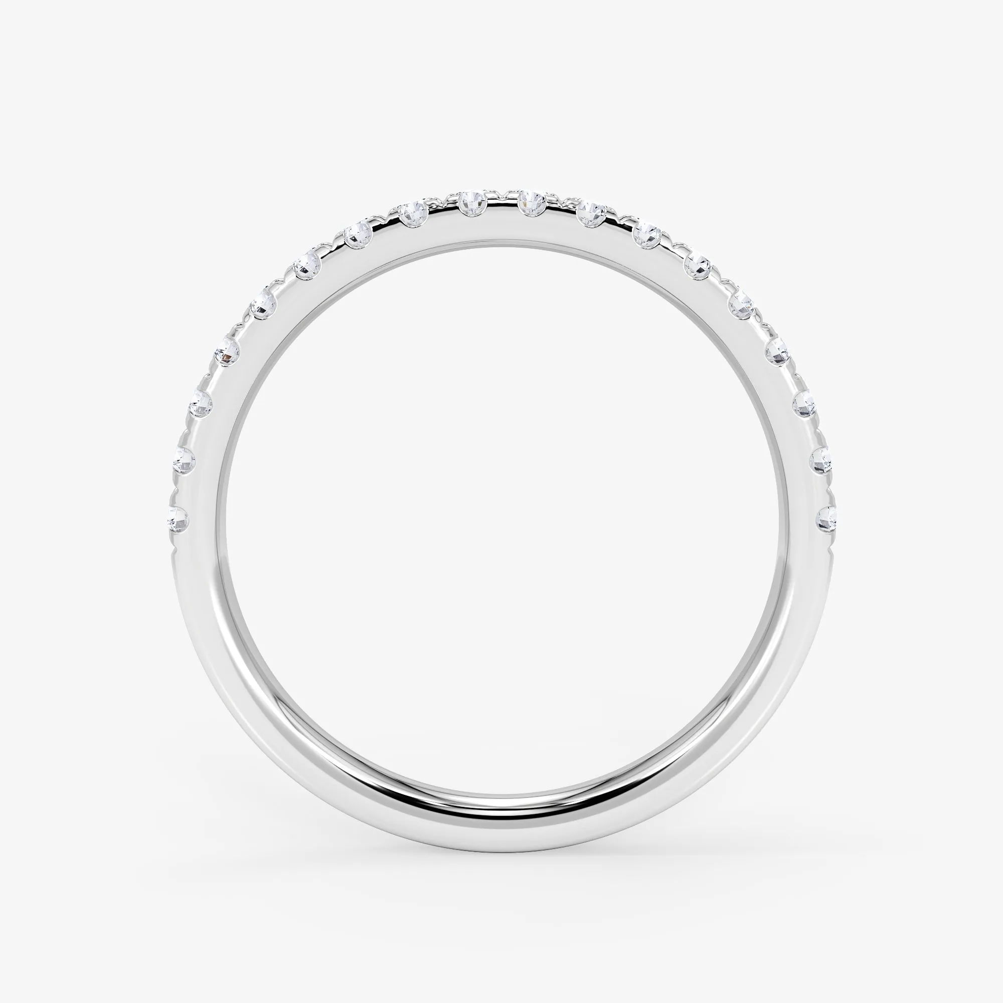 18K Gold 0.30 Carat Half Eternity Diamond Wedding Ring