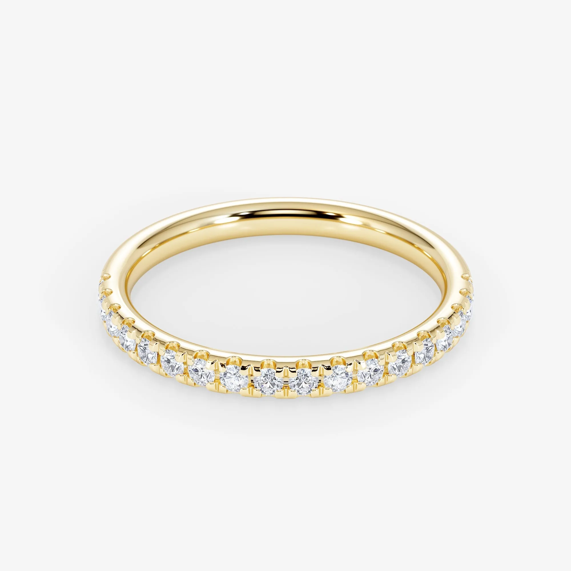 18K Gold 0.30 Carat Half Eternity Diamond Wedding Ring