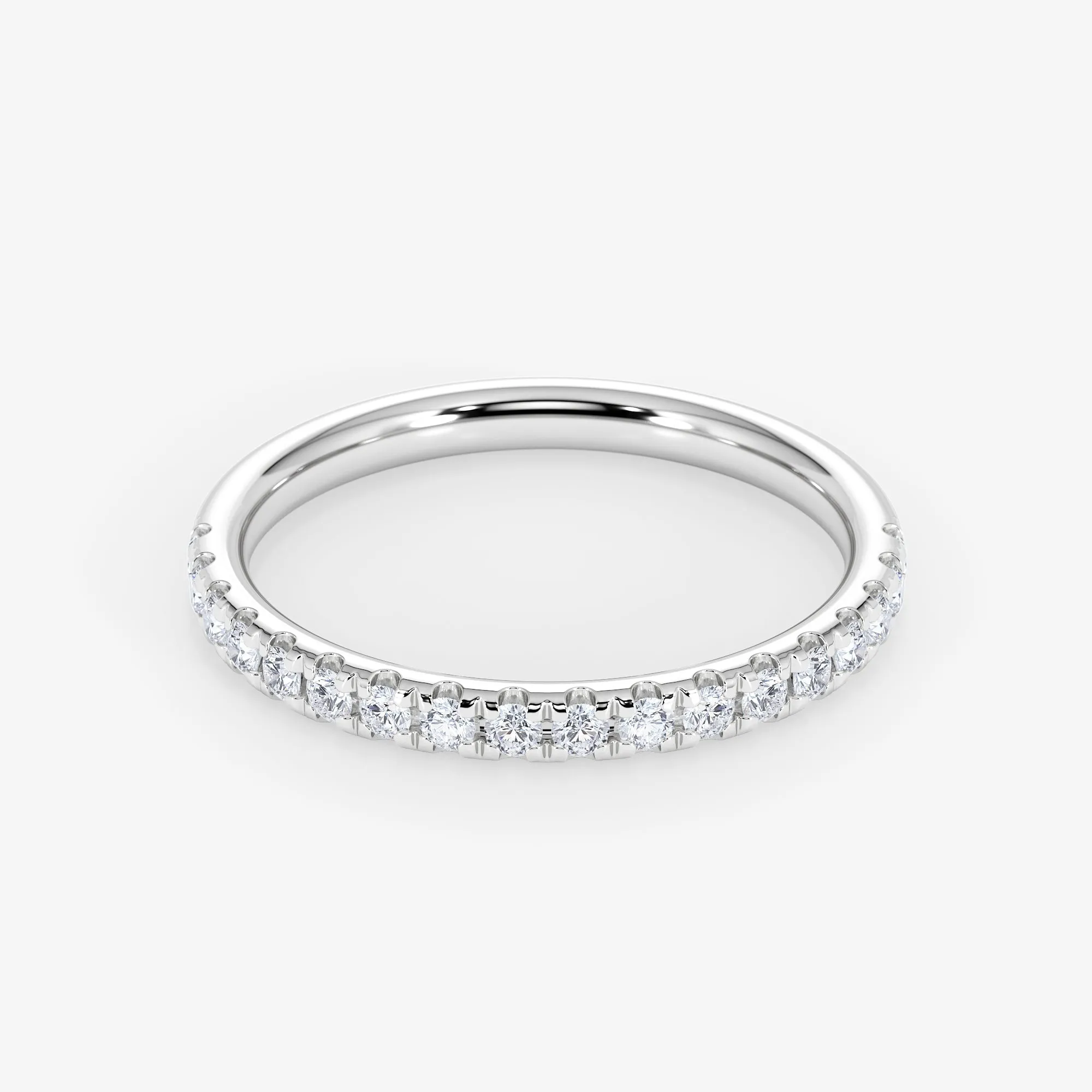 18K Gold 0.30 Carat Half Eternity Diamond Wedding Ring