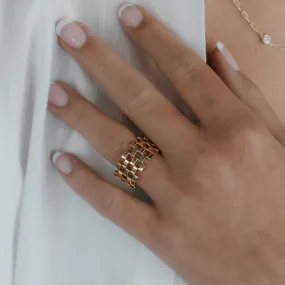 5 Row Checkerboard Ring