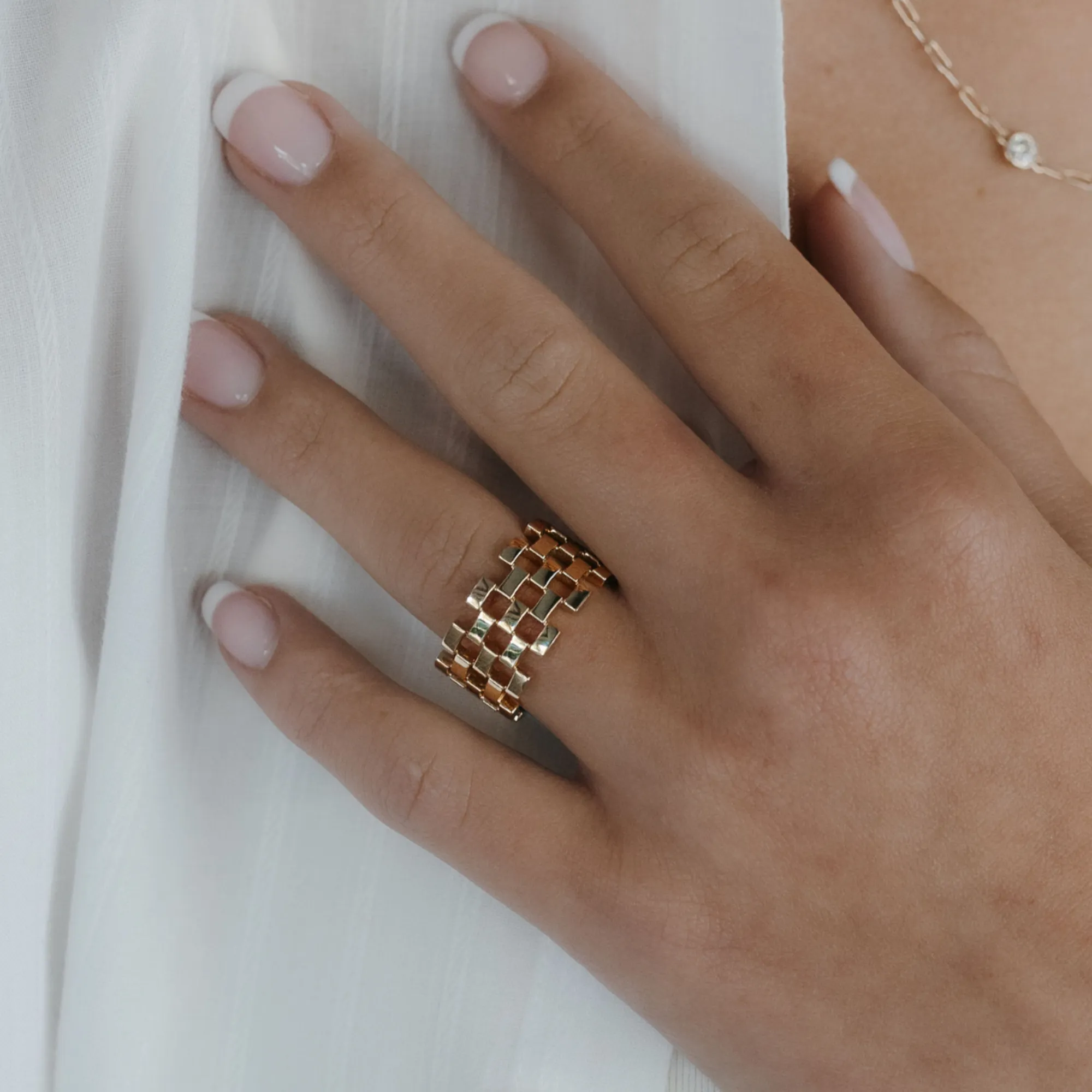 5 Row Checkerboard Ring