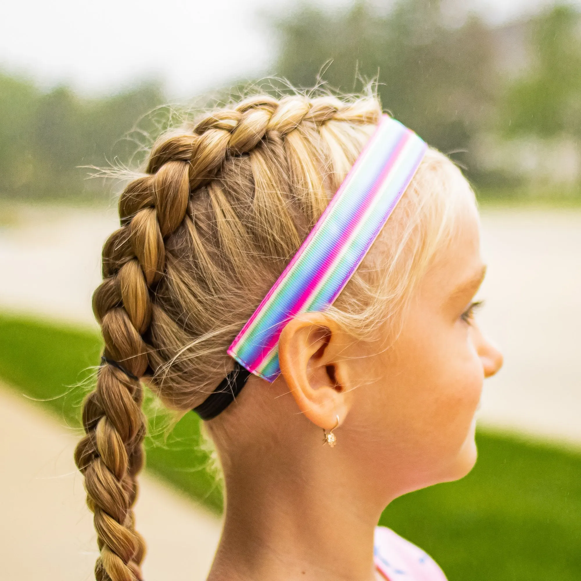 Adjustable No Slip Tie Dye Headbands - 6 Pack