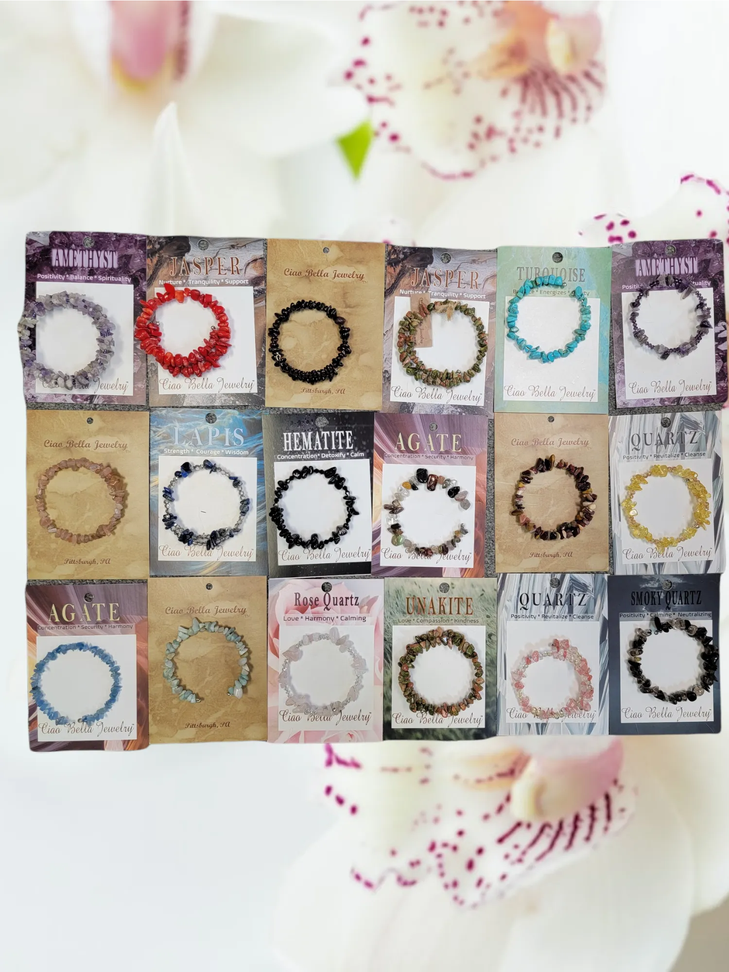 Adjustable Stacking Gemstone Bracelets - Gemstone Meanings Included (All Sizes)