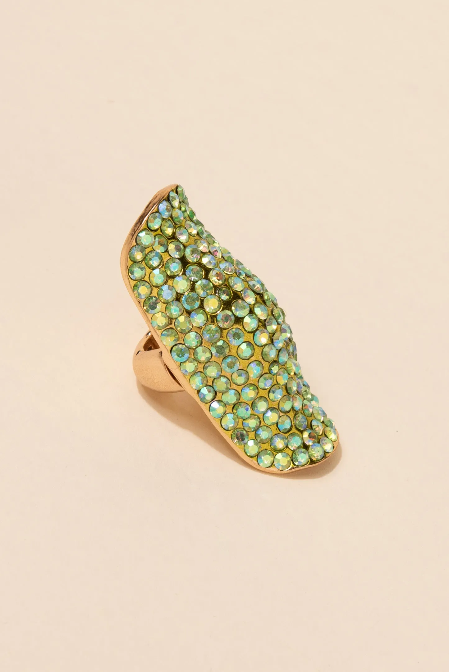 Alexis Long Shield Statement Ring