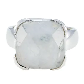 Bewitching Gem Rainbow Moonstone 925 Sterling Silver Ring Guess Jewelry