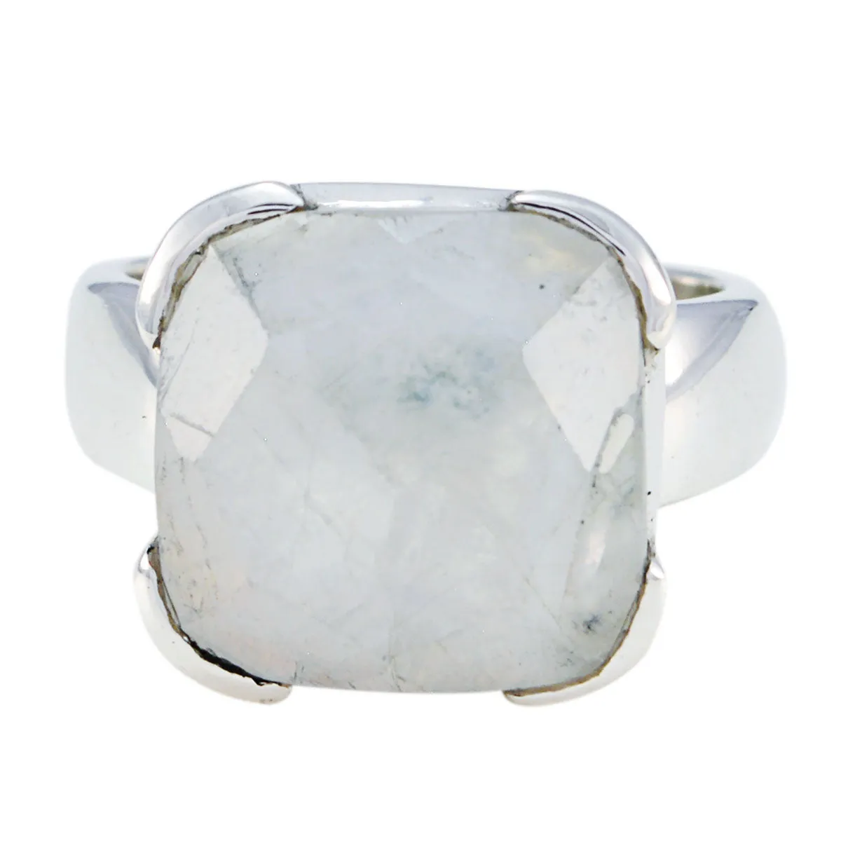 Bewitching Gem Rainbow Moonstone 925 Sterling Silver Ring Guess Jewelry
