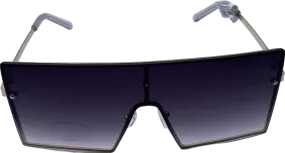 Black Ombre Oversized Square Sunglasses One Size