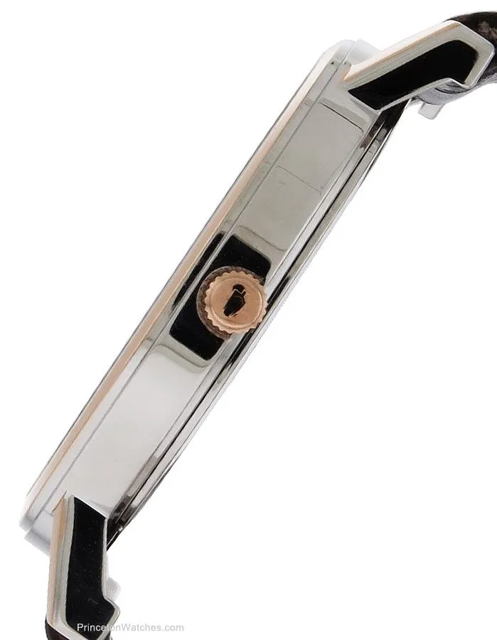 Bulova Mens Rose Gold & Brown Leather Mens Watch - White Dial - Date
