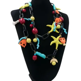 Cecilia Multi Color Abstract Necklace