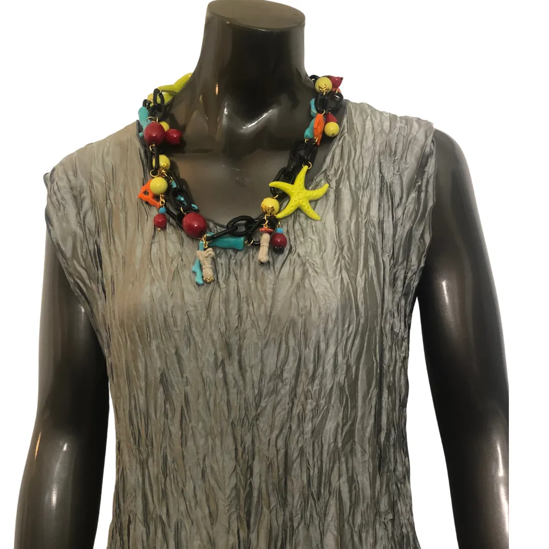 Cecilia Multi Color Abstract Necklace