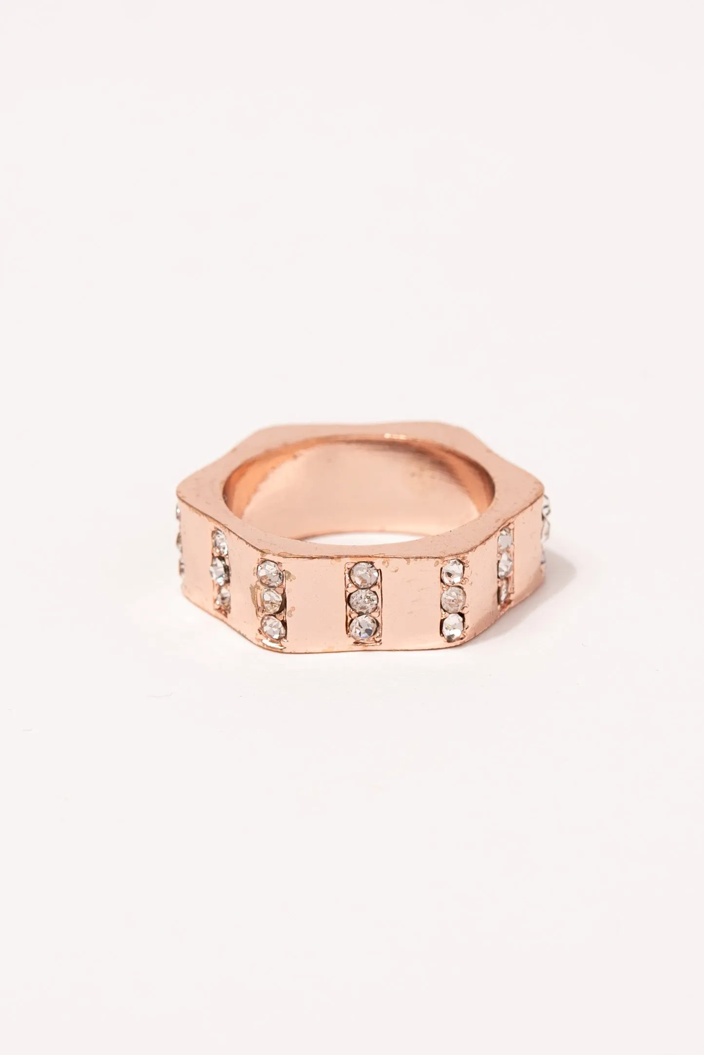 Dahila GCL Stone Ring - Rose Gold