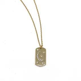 Engraved Moon Necklace