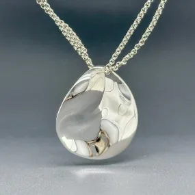 Estate SS Organic Circle Pendant