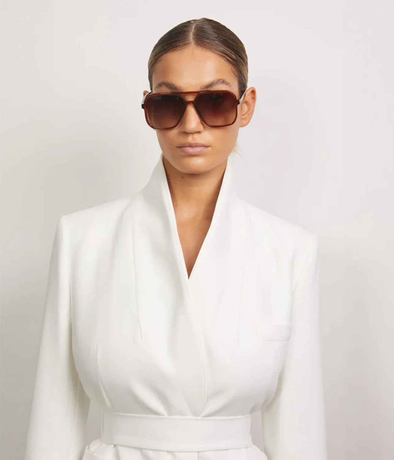 FRAME 13 SUNGLASSES - BROWN