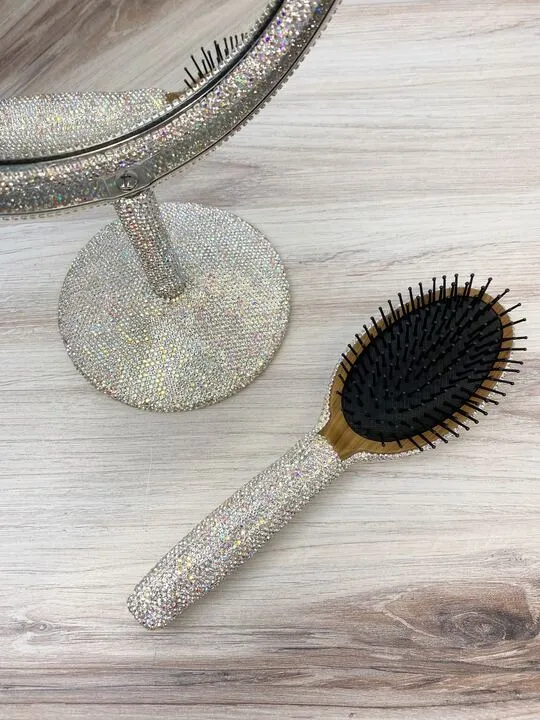 Glitzy Rhinestone Hair Brush