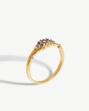 Harris Reed Gilded Pave Ring | 18ct Gold Plated Vermeil/Cubic Zirconia