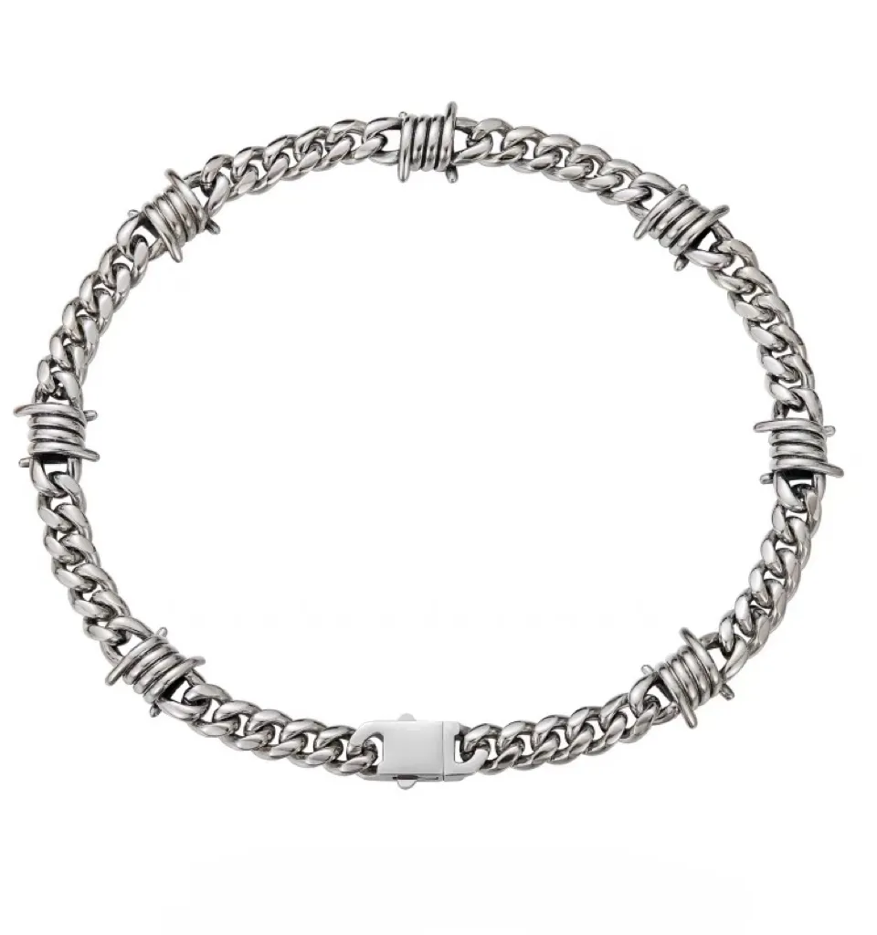 Heartbreak High Inspired Necklace: Hip-Hop Style Cuban Link Titanium Steel Chain