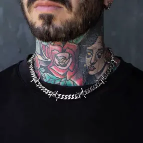 Heartbreak High Inspired Necklace: Hip-Hop Style Cuban Link Titanium Steel Chain