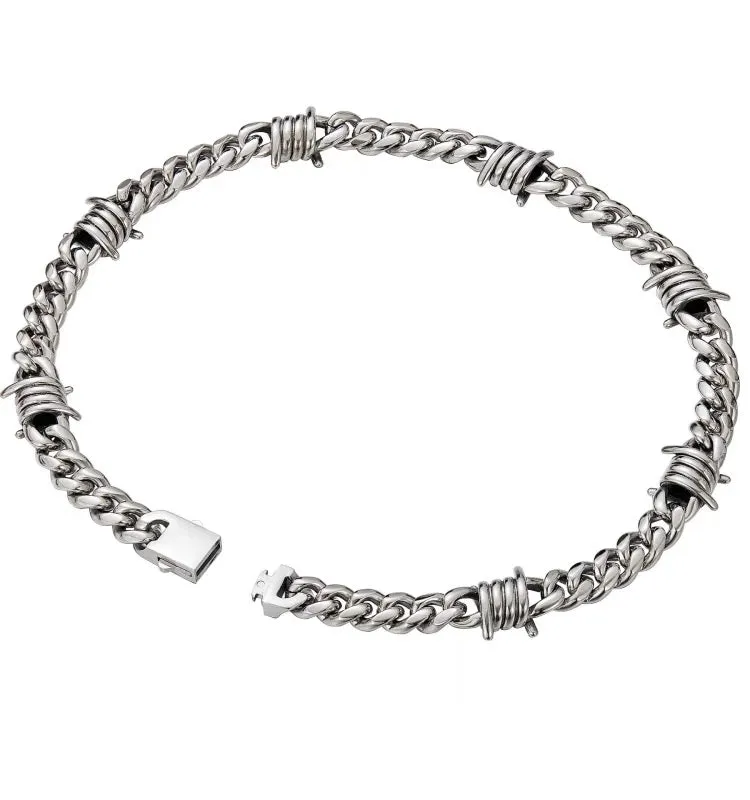 Heartbreak High Inspired Necklace: Hip-Hop Style Cuban Link Titanium Steel Chain