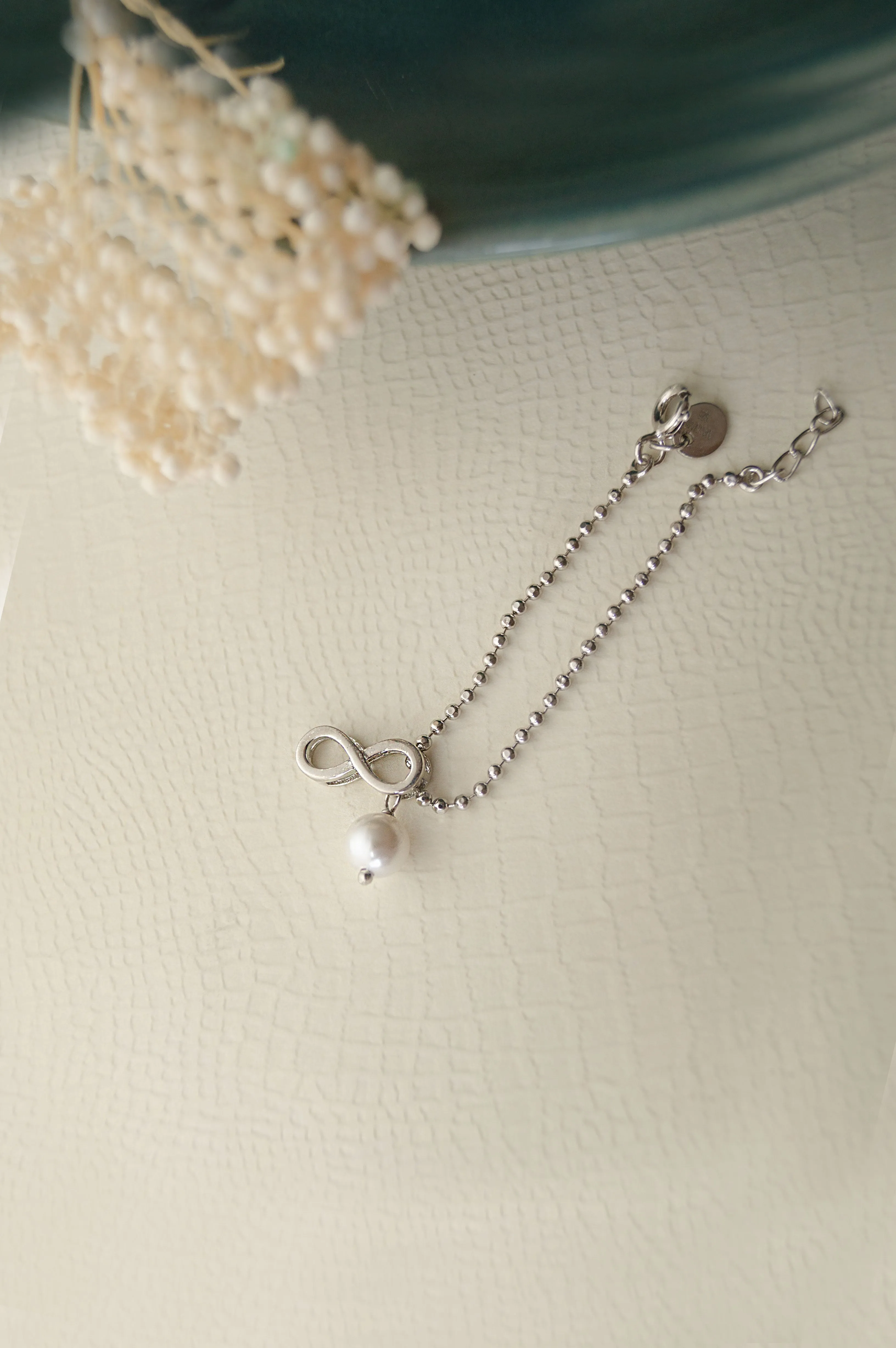 Infinity Love With Pearl Gold Plated Sterling Silver Watch Charm Love Hamper 