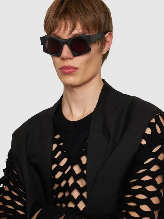 Kuboraum Berlin   U5 squared acetate sunglasses 