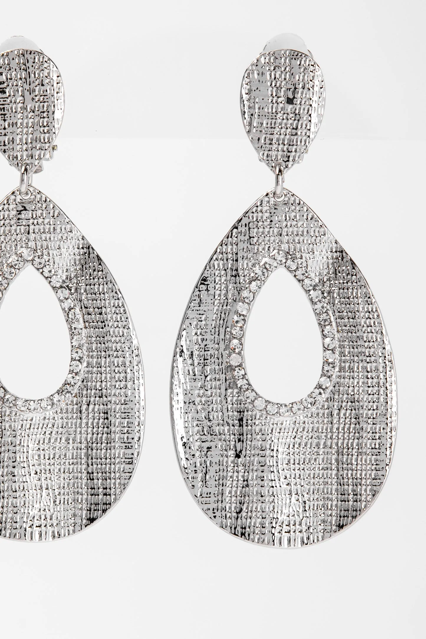 Lilly Teardrop Clip-On Earrings
