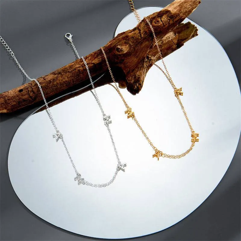 MAMA  Choker Necklace Sterling Silver