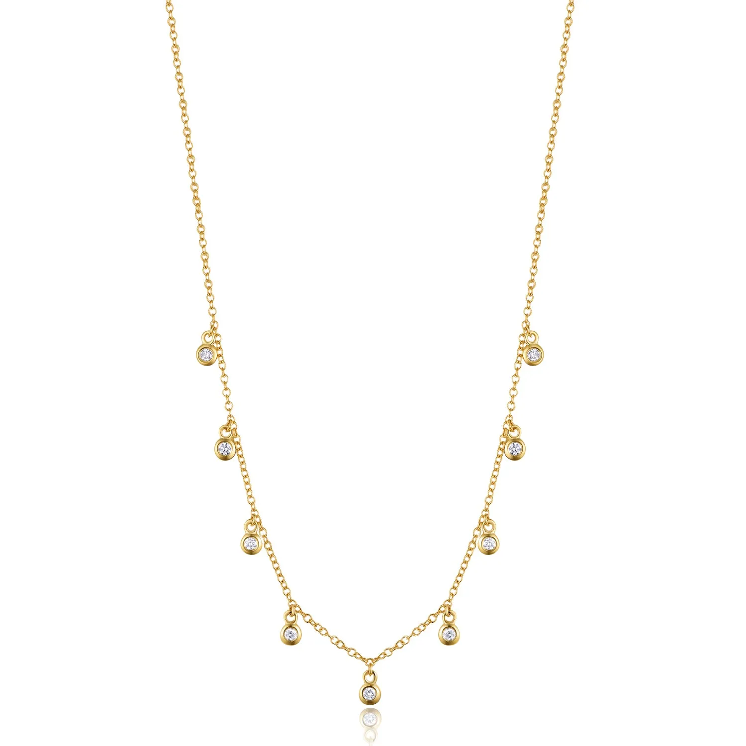 Medium Dangling Diamonds Necklace