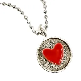 Necklace - Large Sweet Heart Pendant by XV Studios