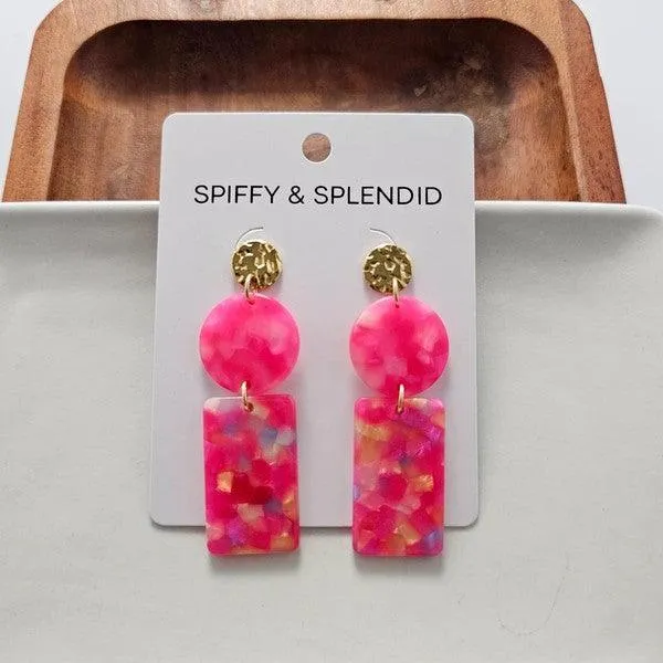 Nora Tropical Pink Earrings
