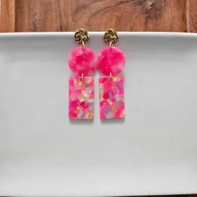 Nora Tropical Pink Earrings