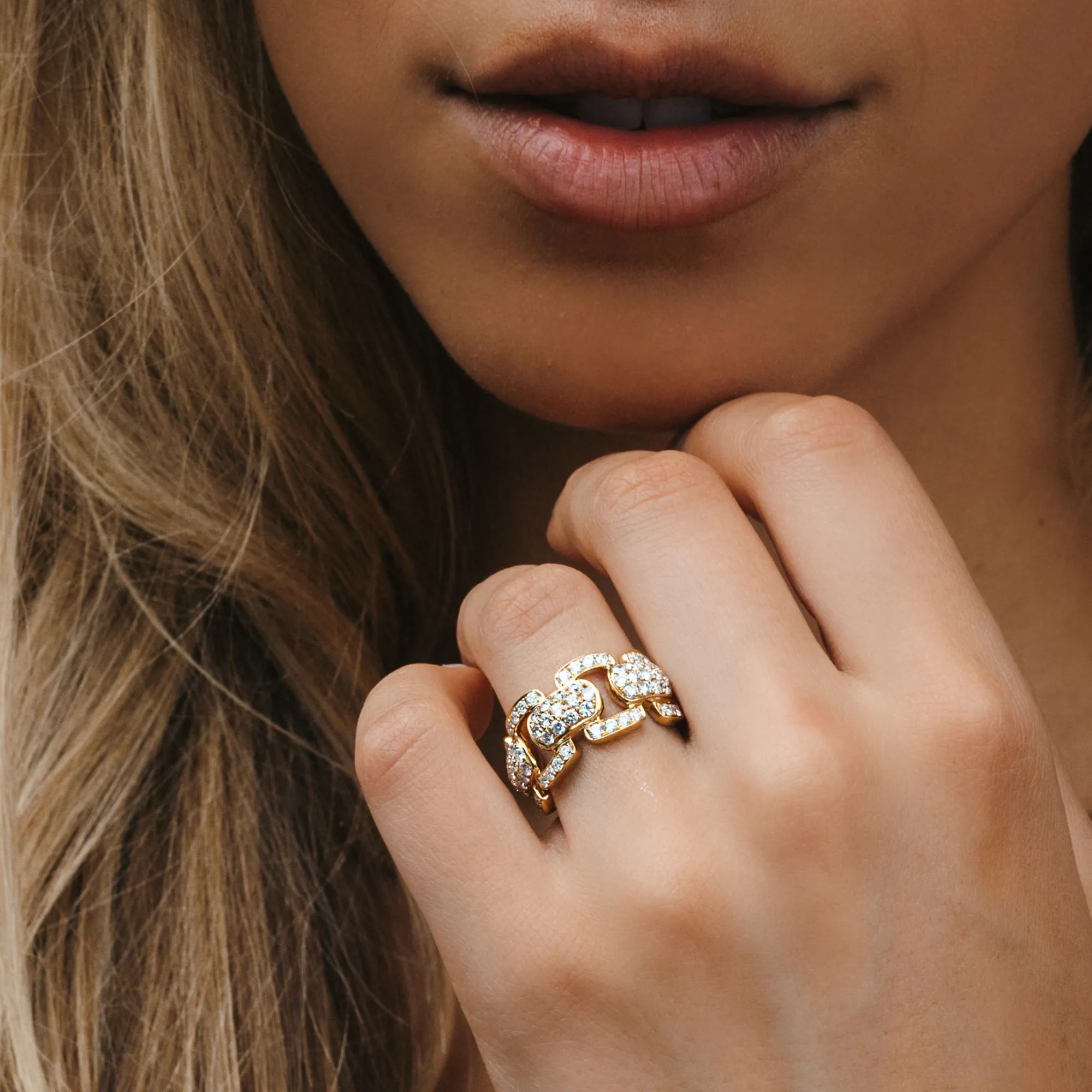 Our Best Selling Diamond Link Ring