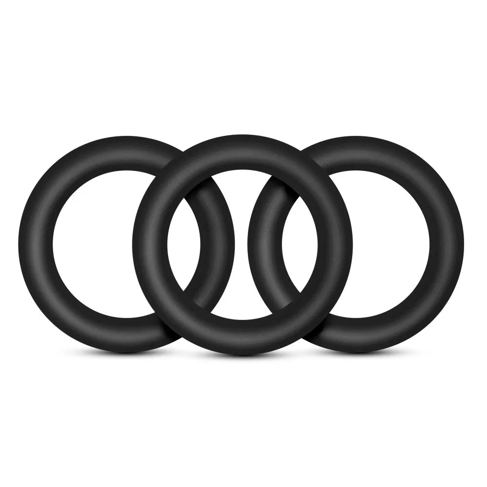 Performance By Blush® | VS2: Black Small Penis Rings (3-Pack) - Made with Puria™ Silicone