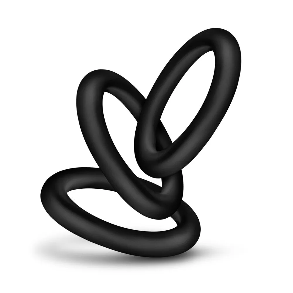 Performance By Blush® | VS2: Black Small Penis Rings (3-Pack) - Made with Puria™ Silicone