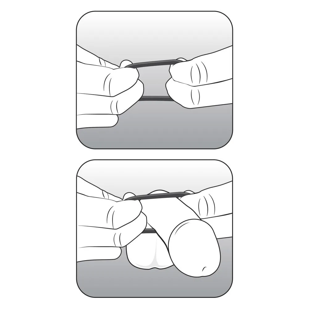 Performance By Blush® | VS2: Black Small Penis Rings (3-Pack) - Made with Puria™ Silicone