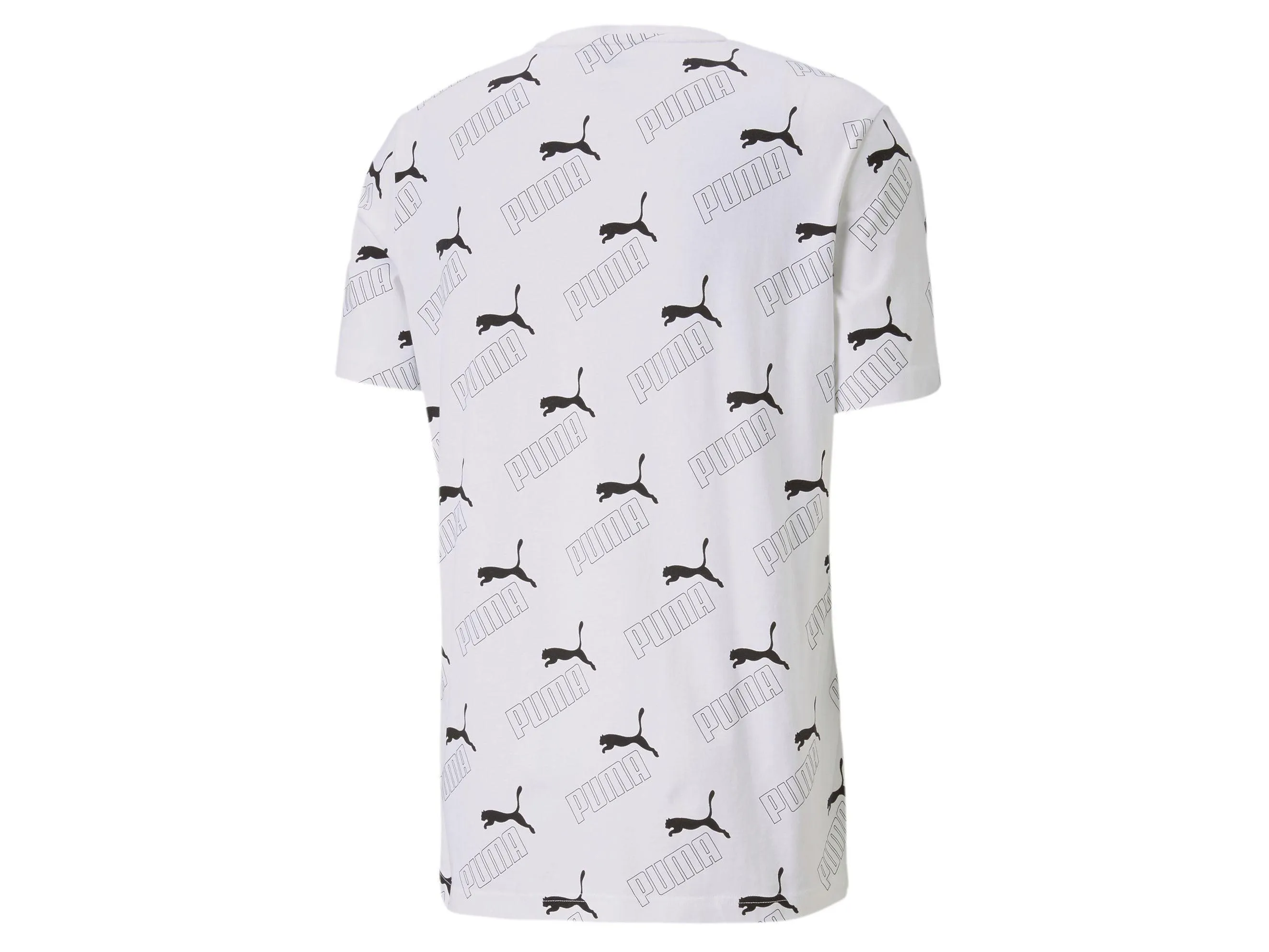 PUMA Mens Amplified All-Over Print Tee - White (Style 583511 02)