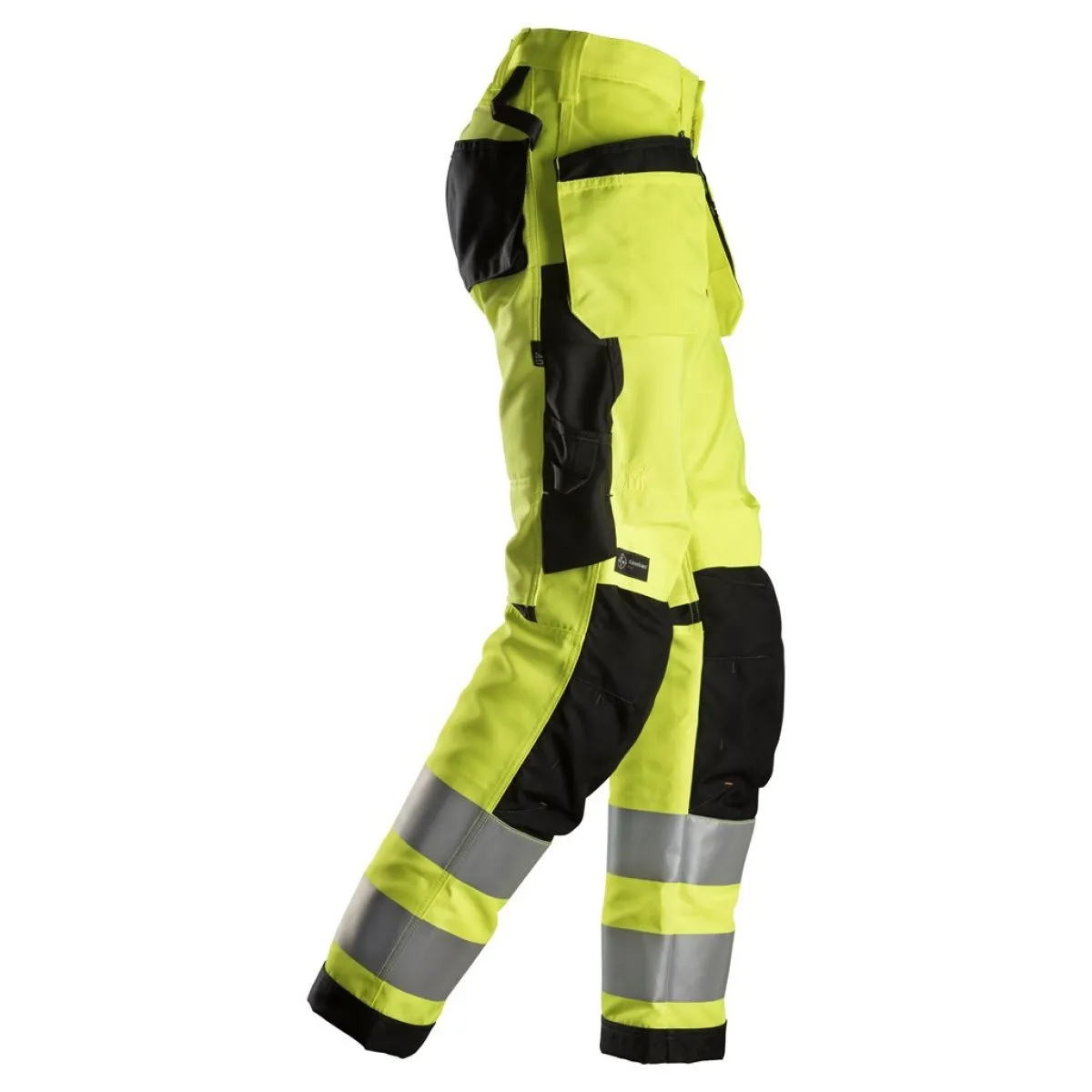 Snickers&#x20;6730&#x20;AllroundWork,&#x20;Women&#x27;s&#x20;High-Vis&#x20;Work&#x20;Trousers&#x2B;&#x20;Holster&#x20;Pockets,&#x20;Class&#x20;2&#x20;-&#x20;Yellow&#x2F;Black