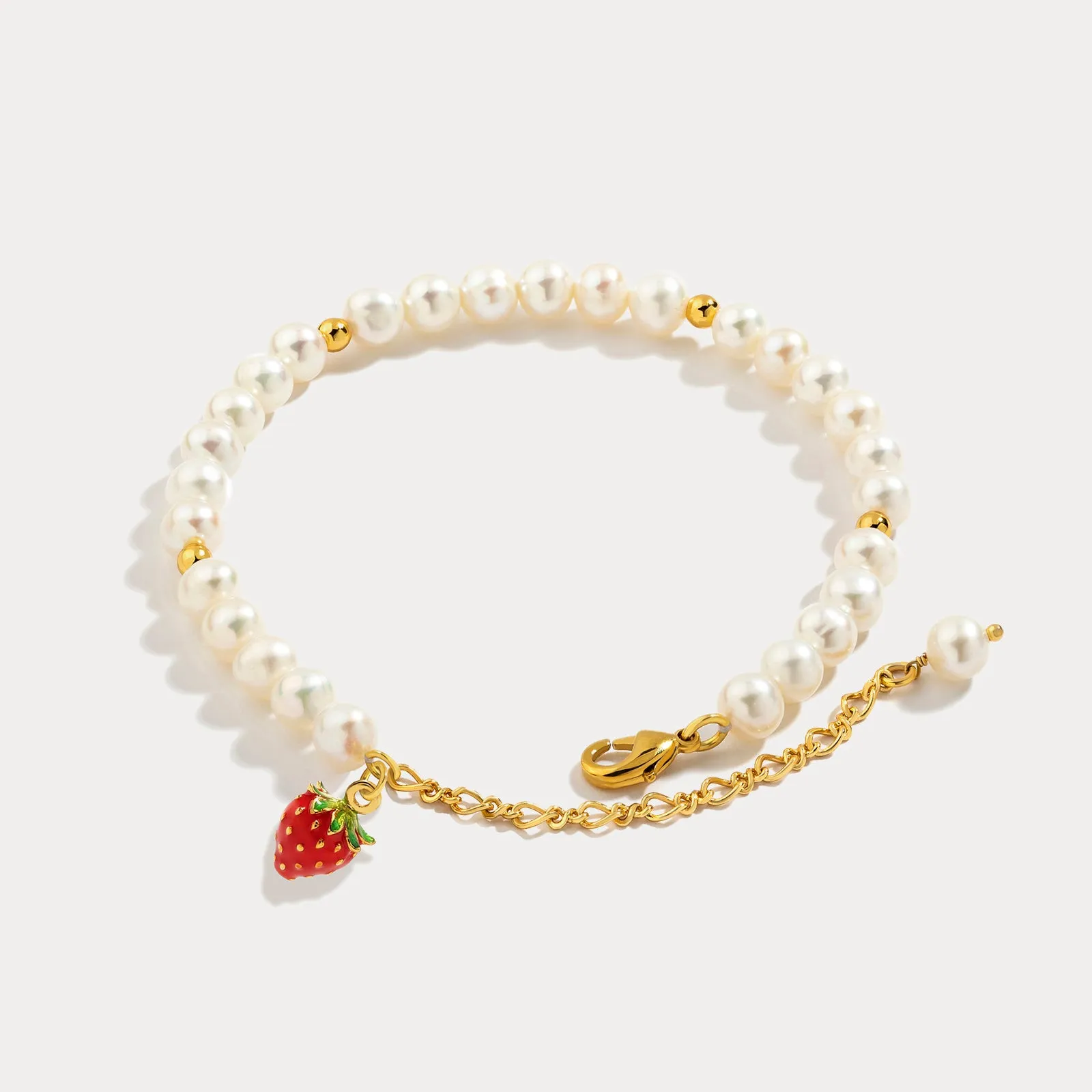 Strawberry Pearl Bracelet