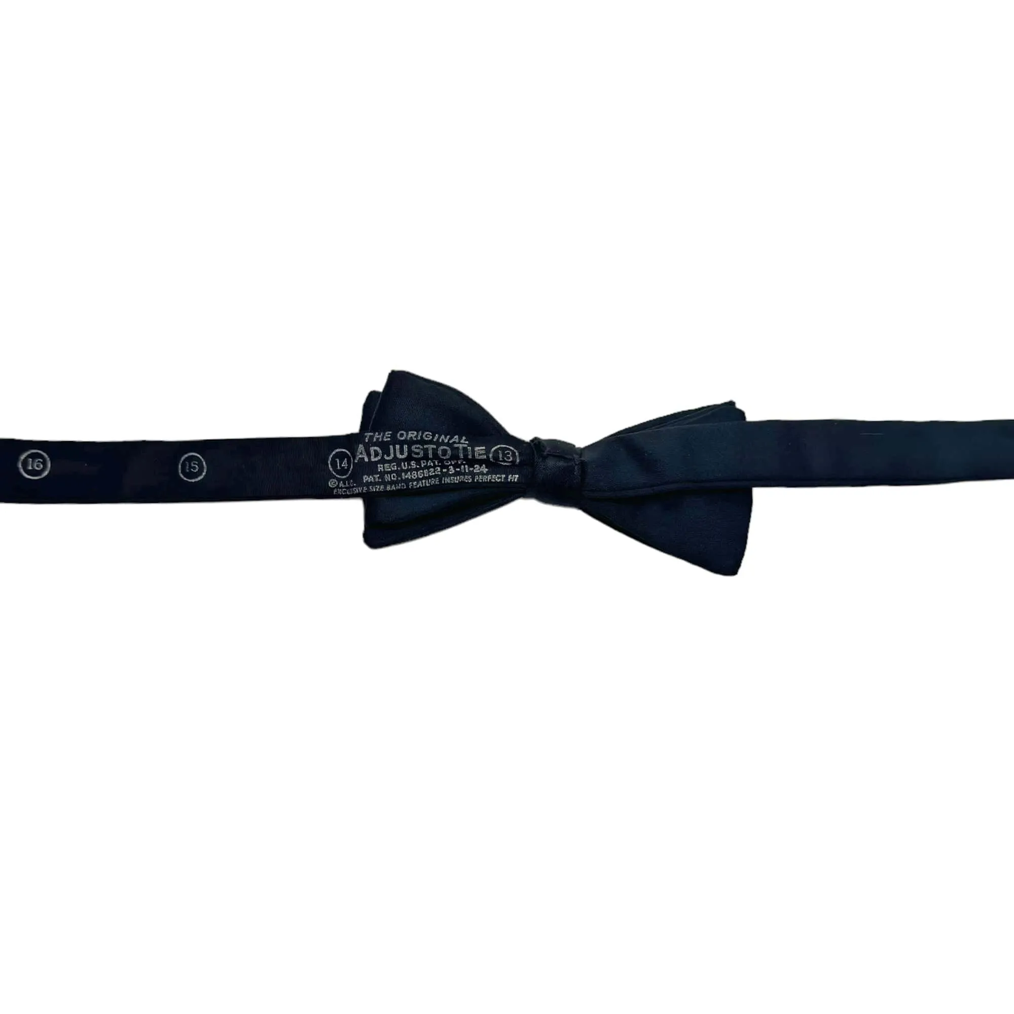 THE ORIGINAL ADJUSTO Silk Blend Bow Tie - Black