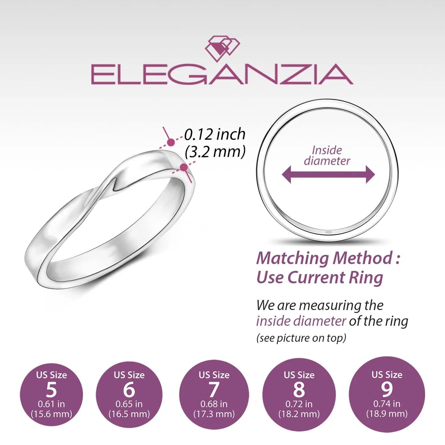 Twisted Romance Matching Promise Rings for Her