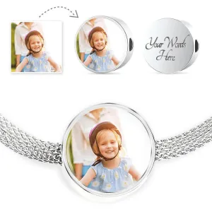 Wildklass Personalized Photo and Engraved Bracelet & Charm