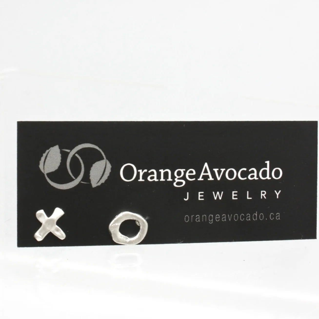 XO Freeform Silver Earrings